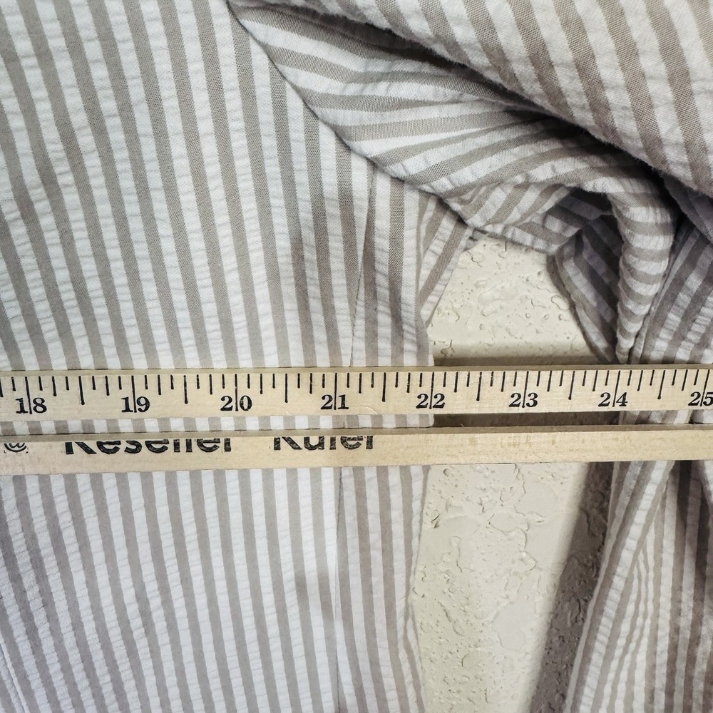 Vineyard Vines Seersucker Men Beige Cotton Blazer 44L Lining Pink Check Silk NWT - Picture 7 of 11